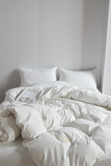 Постельное белье евро Vie Nouvelle Washed cotton вареный хлопок 200х220 ...