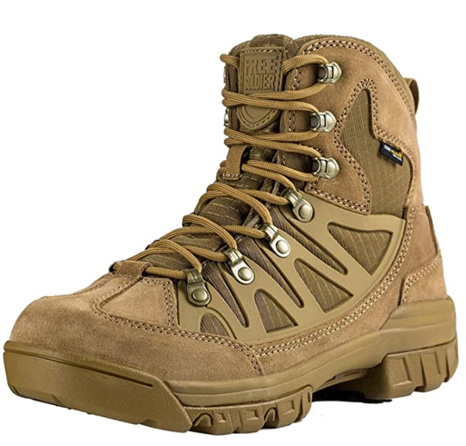Берці FREE SOLDIER, дихаюче, водовідштовхувальне, похідне взуття, тактичні армійські черевики, військові черевики р.39 - зображення 1