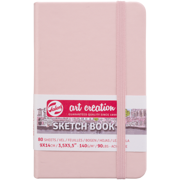 Блокнот для графики Royal Talens Pastel Pink Art Creation 140г 80л на резинке 9х14см - Фото 1 Блокнот для графики Royal Talens Pastel Pink Art Creation 140г 80л на резинке 9х14см - изображение 1