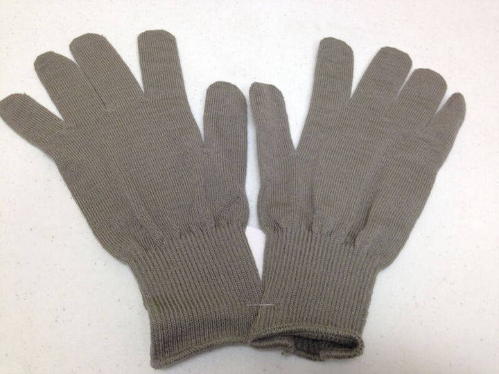 Военные зимние шерстянные перчатки утеплители армии США USGI Wool Glove Inserts Liners CW Lightweight Grey (Сірий) - изображение 1
