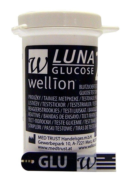 Тест-полоски Wellion Luna #25, Веллион Луна - изображение 1