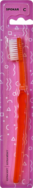 Зубная щетка Spokar C экстрамягкая Красная (8593534340770-red) – в ...