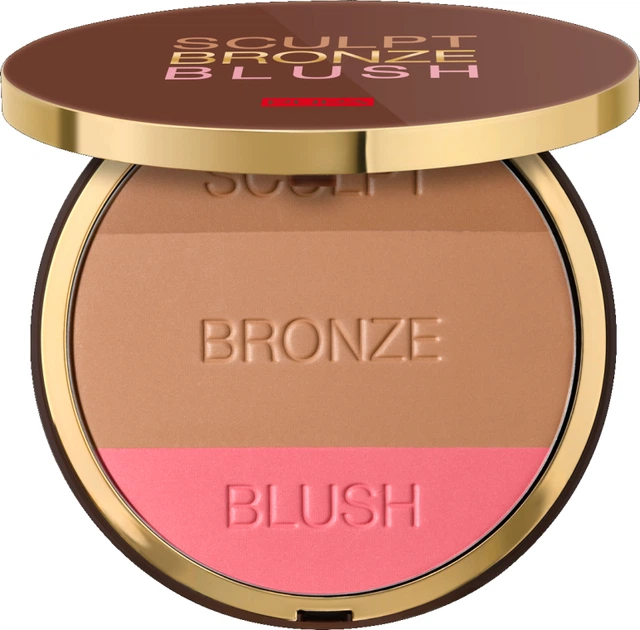 Компактная пудра 3в1 для лица - Pupa Sculpt Bronze Blush 001 - Light ...
