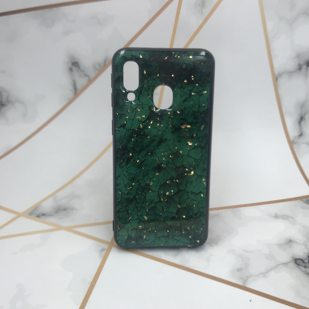 Силиконовый чехол с блёстками для Samsung Galaxy А40 (2019) А405 ...