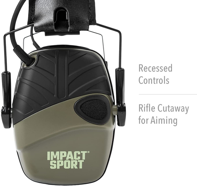 Навушники активні тактичні шумоподавлюючі Howard Leight Impact Sport 22дБ black. - зображення 2