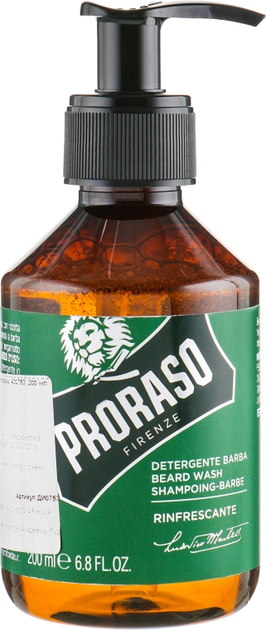 Шампунь для бороды - Proraso Refreshing Beard Wash 200ml (589031-92044 ...