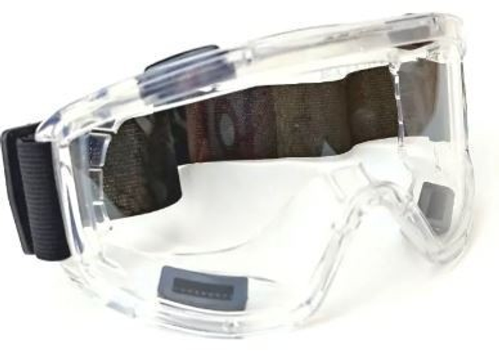 Защитные очки маска тактические противоосколочные для стрельбы прозрачные REIS - изображение 1