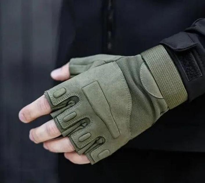 Тактические перчатки STRONGCLAW Хаки (sc1001 olive) M - изображение 1