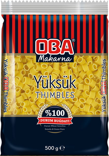 Макароны OBA Makarna из твердых сортов пшеницы дурум Наперстки 500 г ...