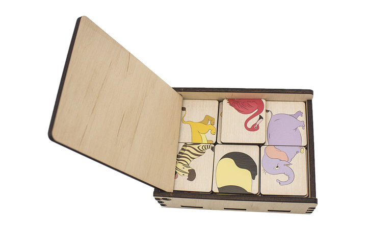 Деревянная игрушка Розумний Лис половинки ассоциации Мир животных (90018) - изображение 2