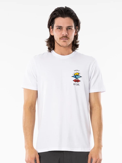 Футболка хлопковая длинная мужская Rip Curl Search Icon Tee CTESV9-1000 ...
