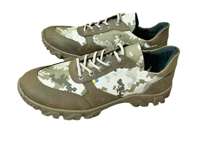 Тактичні чоловічі кросівки, камуфляж, піксель, р. 45 - зображення 1