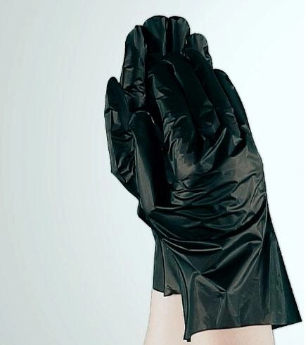 Перчатки TPE L черные Unex неопудренные 200 шт/уп - изображение 2
