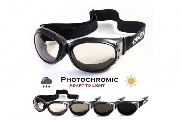 Захисні тактичні окуляри фотохромні Global Vision стрілецькі окуляри - маска хамелеони Eliminator Photochromic, прозорі (1ЕЛИ24-10) - зображення 1