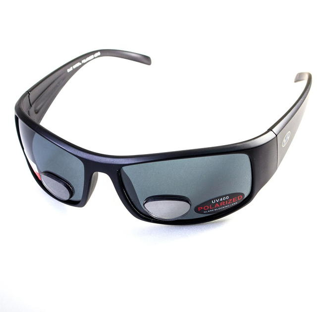 Бифокальные поляризационные очки BluWater Bifocal-1 (+2.5) Polarized (gray) серые - изображение 1