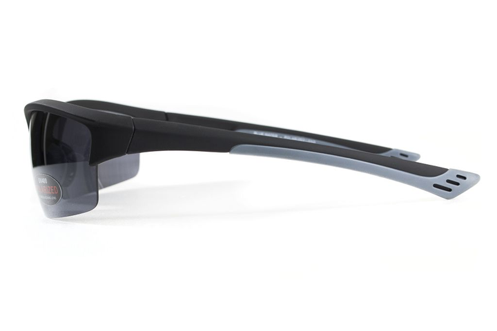 Очки поляризационные BluWater Daytona-1 Polarized (gray) серые в черно-серой оправе - изображение 2