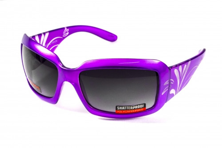 Очки солнцезащитные открытые Global Vision Passion Purple (gradient smoke) серые с градиентом - изображение 1