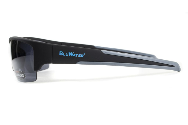 Очки поляризационные BluWater Daytona-2 Polarized (gray) серые в черно-серой оправе - изображение 2