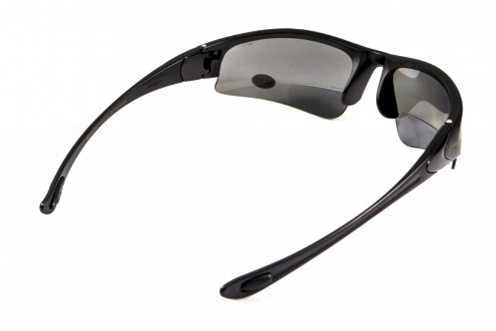 Бифокальные поляризационные защитные очки 3в1 BluWater Winkelman-1 Polarize (gray) серые - изображение 2