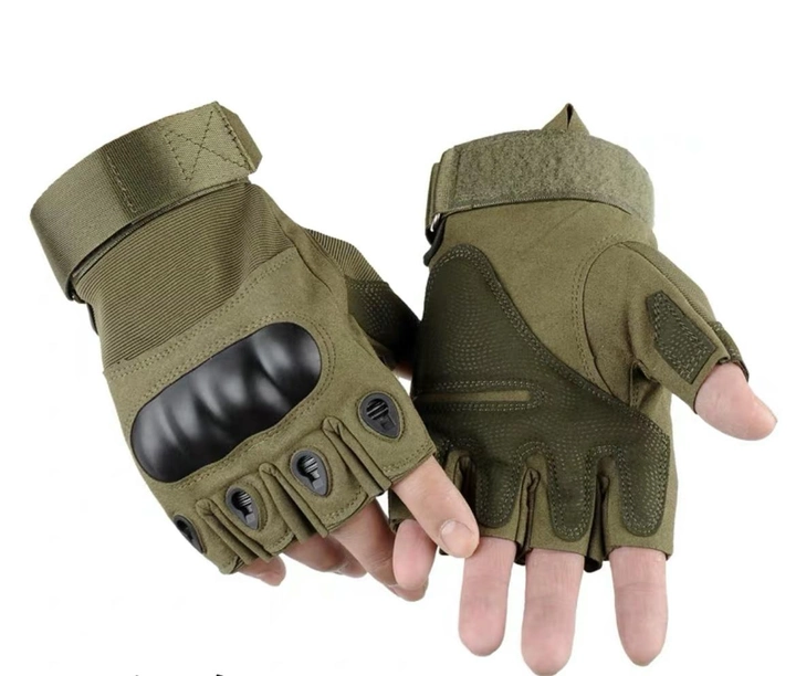Тактические беспалые перчатки Edsy ZS-01 M Хаки - изображение 2