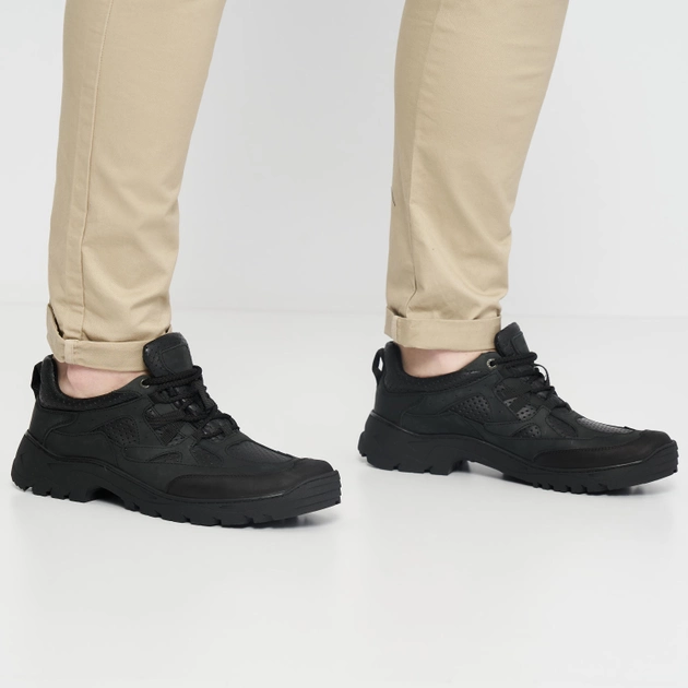 Чоловічі тактичні кросівки Prime Shoes 524 Black Leather 05-524-30100 43 (28.8 см) Чорні (PS_2000000187037) - зображення 2