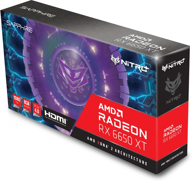 Видеокарта Sapphire PCI-Ex Radeon RX 6650 XT Nitro+ 8GB GDDR6