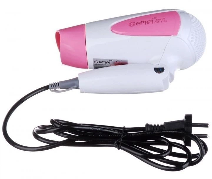 Фен для волос GEMEI GM-1756 складной дорожний - изображение 2