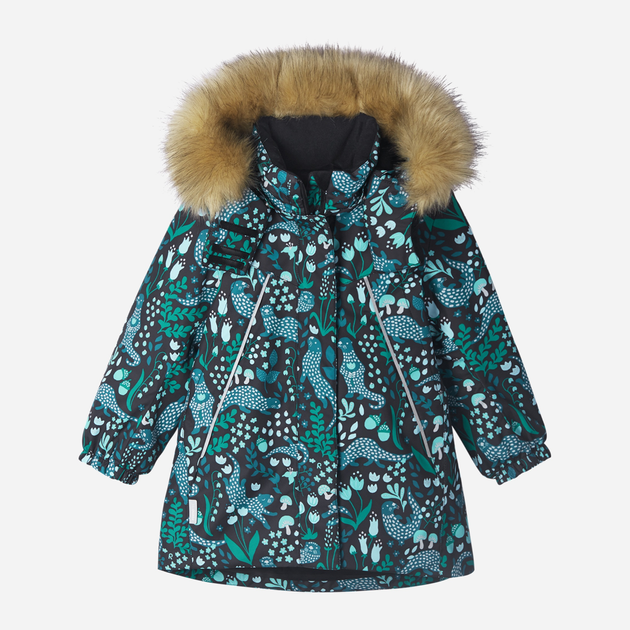 Акція на Дитяча зимова термо куртка для дівчинки Reima Muhvi 521642-9998 122 см від Rozetka