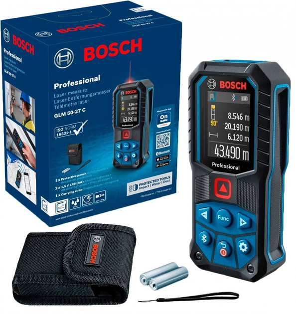 Лазерный дальномер Bosch GLM 50-27 C Professional (0601072T00) – фото ...