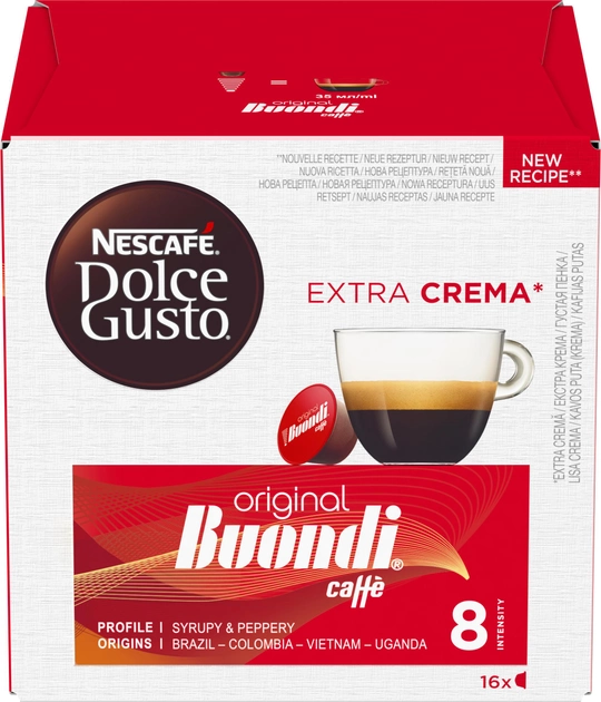 Акція на Кава в капсулах NESCAFE Dolce Gusto Espresso Buondi 16 шт 99 г 7613287300515/ від Rozetka