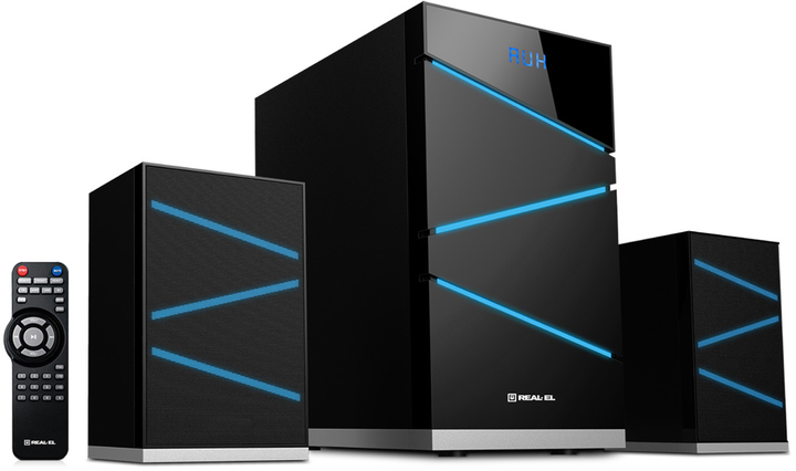 Акустична система Real-El M-410 black (EL121300007) - зображення 1