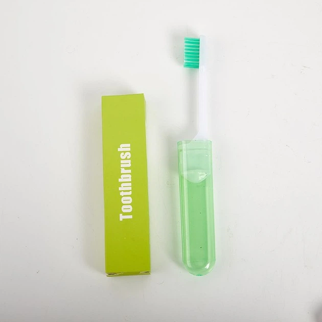 Зубная щетка складная, дорожная с футляром Зеленая (sv1064) від ...