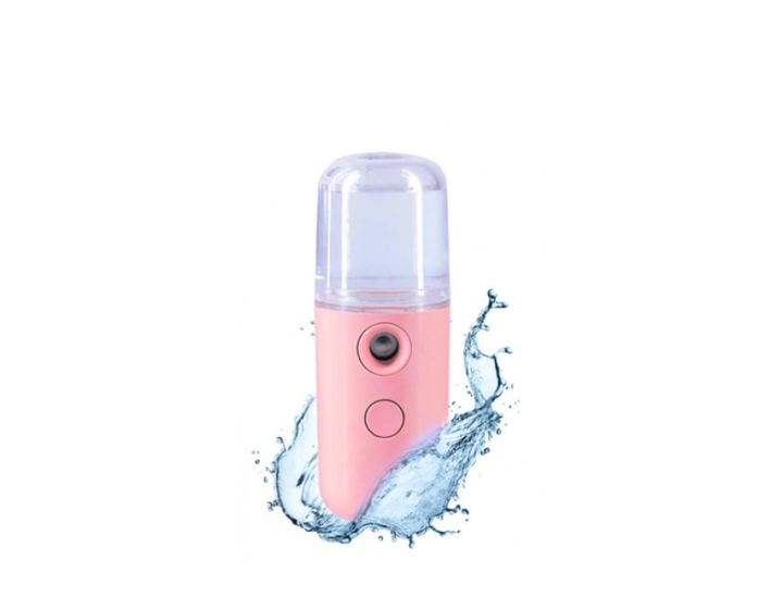 Увлажнитель для кожи лица ультразвуковой Nano Mist Sprayer Розовый ...