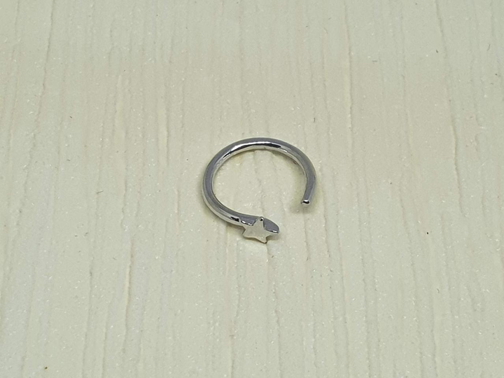 Серебряная серьга-пирсинг в нос. 1058С от продавца: Vlasov GS Shop – в ...