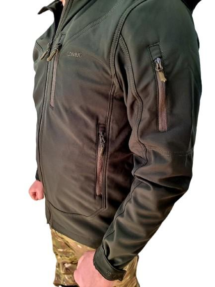 Тактична чоловіча куртка Куртка Softshell Combat , Олива XL - зображення 2