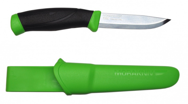 Нож туристический Morakniv Mora Companion 12141-Green 21.8 см зеленый - изображение 1