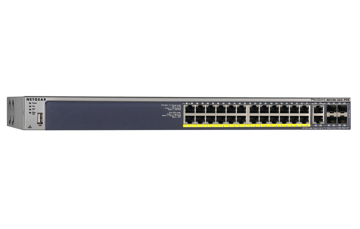 PoE-коммутатор Netgear GSM7226LP-100NES (192 Вт) гигабитный (M4100-26G ...