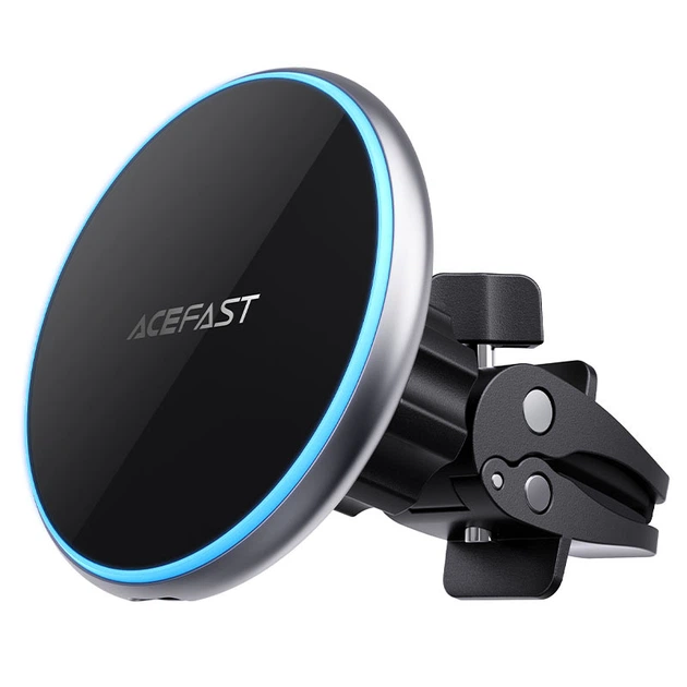 Автомобільний тримач ACEFAST D3 magnetic wireless charging car holder for air vent 15W Black - Фото 2 Автомобільний тримач ACEFAST D3 magnetic wireless charging car holder for air vent 15W Black - зображення 2