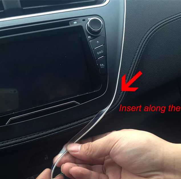 Автомобильная светодиодная ЛЕД подсветка RGB в салон автомобиля, Bluetooth управление, опто волокно - изображение 7
