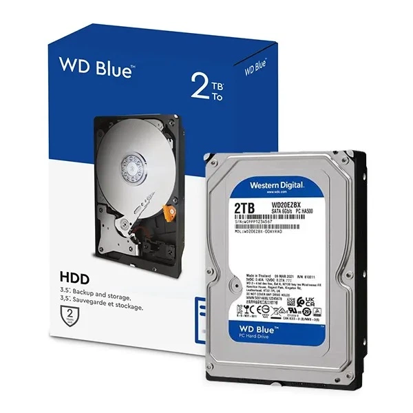 Накопитель HDD SATA 2.0TB WD Blue 7200rpm 256MB (WD20EZBX) – фото