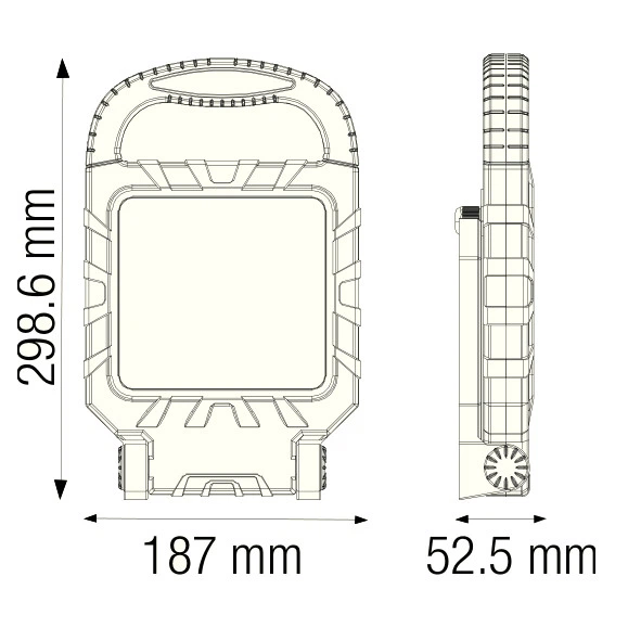 Прожектор светодиодный переносной LED Horoz Electric PROPORT-45 45W 6400K IP65 068-015-0045 - изображение 4