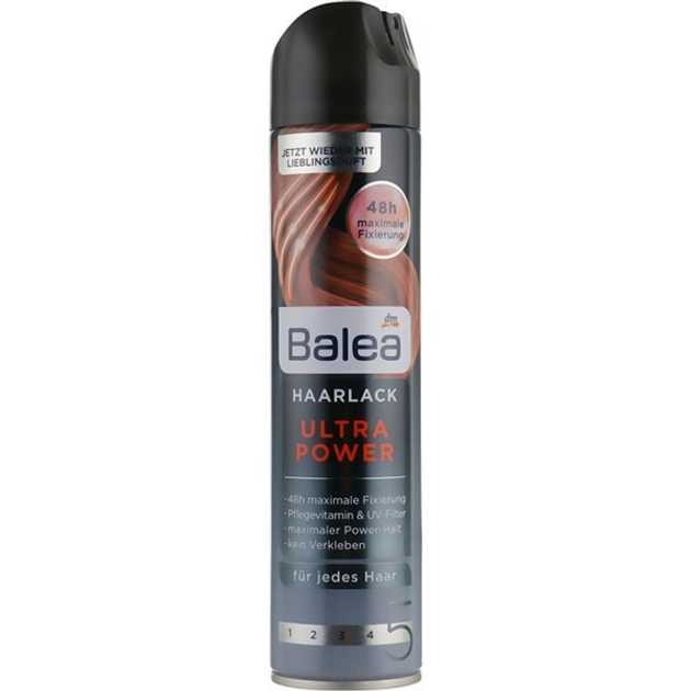 Лак для укладки волос Balea Ultra Power экстрасильной фиксации 300 ...