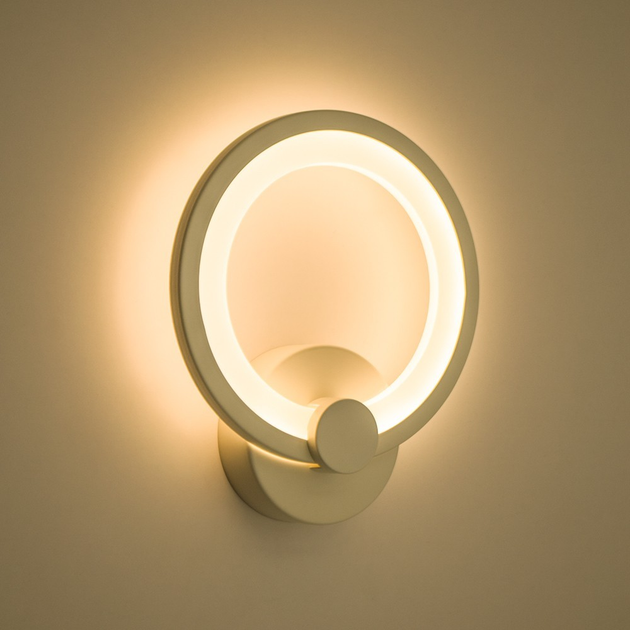 Светильник светодиодный настенный, LED бра LUMINARIA EUROPA 24W R225 ON/OFF WHITE 220V IP20 - изображение 2
