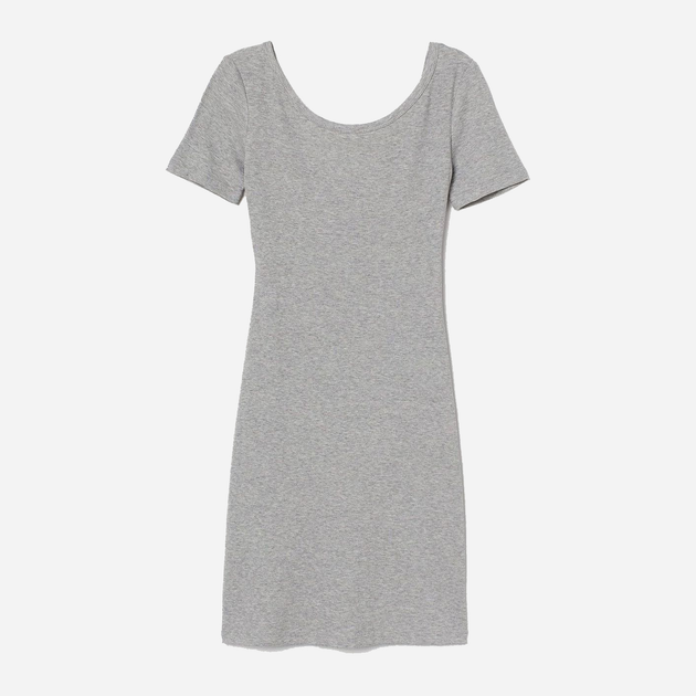 Акція на Сукня-футболка міні осіння жіноча H&M 0829054-01 XS Сіра від Rozetka