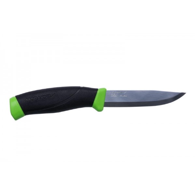 Ніж похідний туристичний MORA Morakniv Companion Green для виживання кемпінгу та будинку нескладний з нержавіючої сталі з піхвами на ремінь - зображення 2