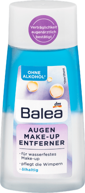 Средство для снятия водостойкого макияжа с глаз Balea Augen Make-Up 100мл - Фото 1 Средство для снятия водостойкого макияжа с глаз Balea Augen Make-Up 100мл - изображение 1