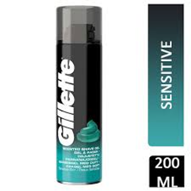 Гель для бритья Gillette Sensitive gel 200мл 6шт/уп от продавца ...