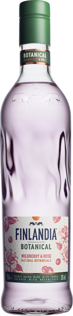 Алкогольний напій Finlandia Botanical Wildberry & Rose Дикі ягоди та троянда 0.7 л 30% (5099873020081) - зображення 1