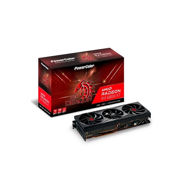 Видеокарта PowerColor Radeon RX 6800 XT 16GB GDDR6 Red Dragon