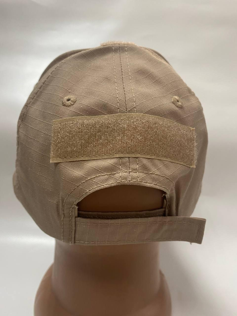 Військова тактична бейсболка кепка Desert tan Пісочний One size - зображення 2